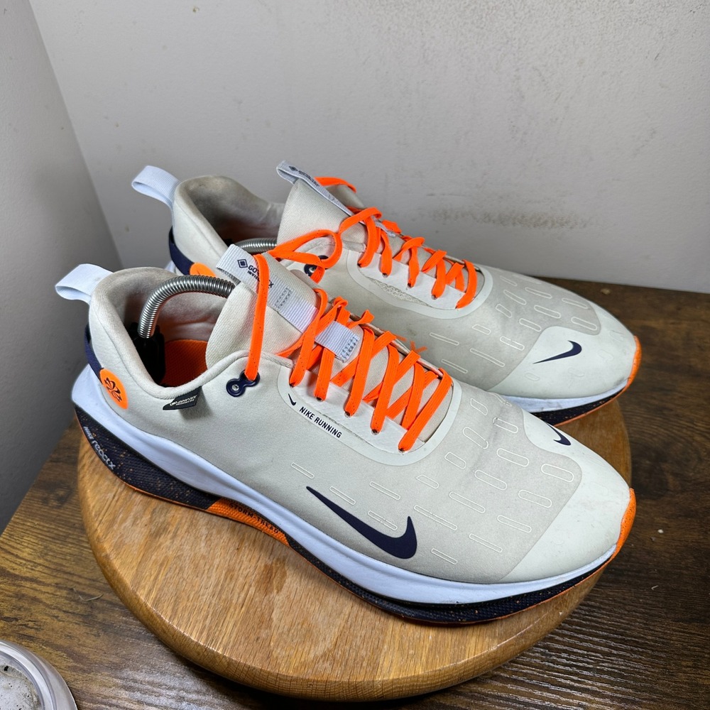Nike Infinity Run 4 GORE-TEX Mens 13 Light Bone Orange Running Shoes FB2204-002